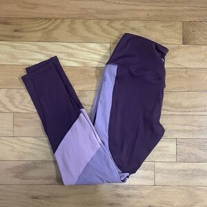 Women's Two-Tone Purple Leggings